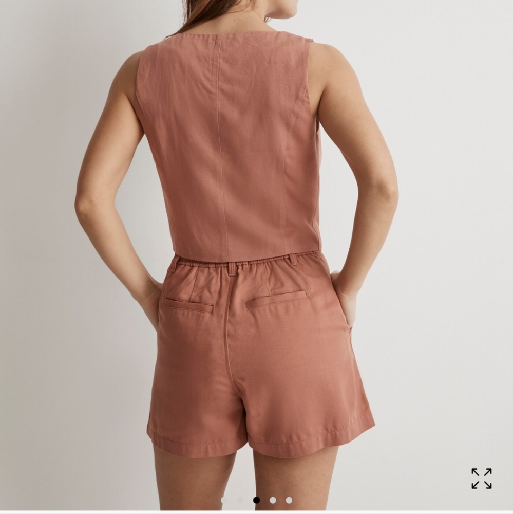 Madewell Katrina Vest & Short Set Size 6 - Picture 2 of 9